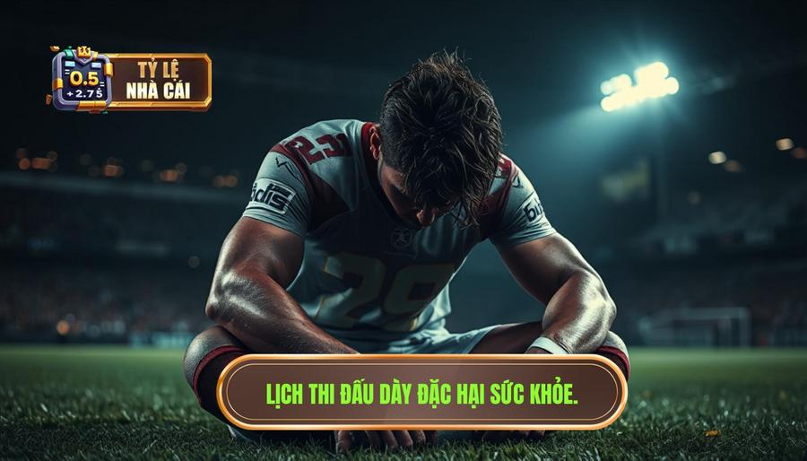Tác động của lịch thi đấu dày đặc đến sức khỏe cầu thủ